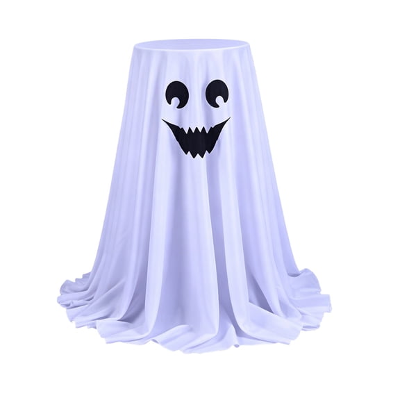 VVQ Glowing Ghost Candy Bowl with Remote Control LED, Animated Halloween Treat Container for Front Porch, Spooky Candy Bowl for Trunk or Treat Party Decor 10-18 in