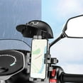 thumbnail image 6 of YUVA Motorcycle Phone Mount, Helmet Rain Shield, Octodontic Fixed, Universal for Mirror & Handlebar, Easy Install, 6 of 6