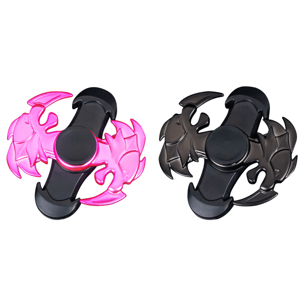 Kazoo Fidget Spinner Metal Giratorio Flauta Regalos para Niños Adultos Rosa