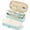 T7-Light Blue, variant on Large Capacity Pencil Case Pencil Bag Lightweight Fabric Pen Pouch With Mesh Pocket Portable Stationery Holder for School Office College Travel Makeup Small Item Storage,Ginger