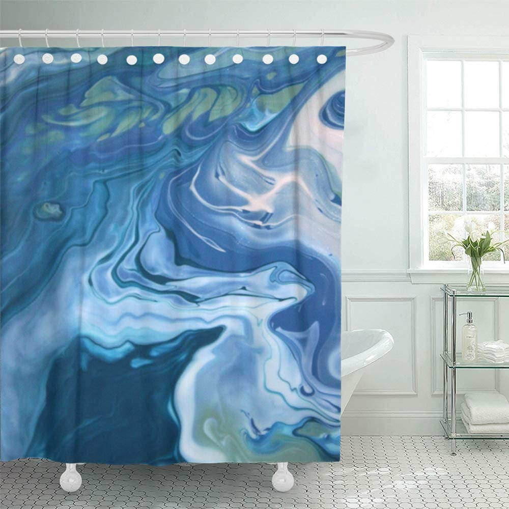 PKNMT Pink Abstract Blue and Green Marble Design Agate Architecture