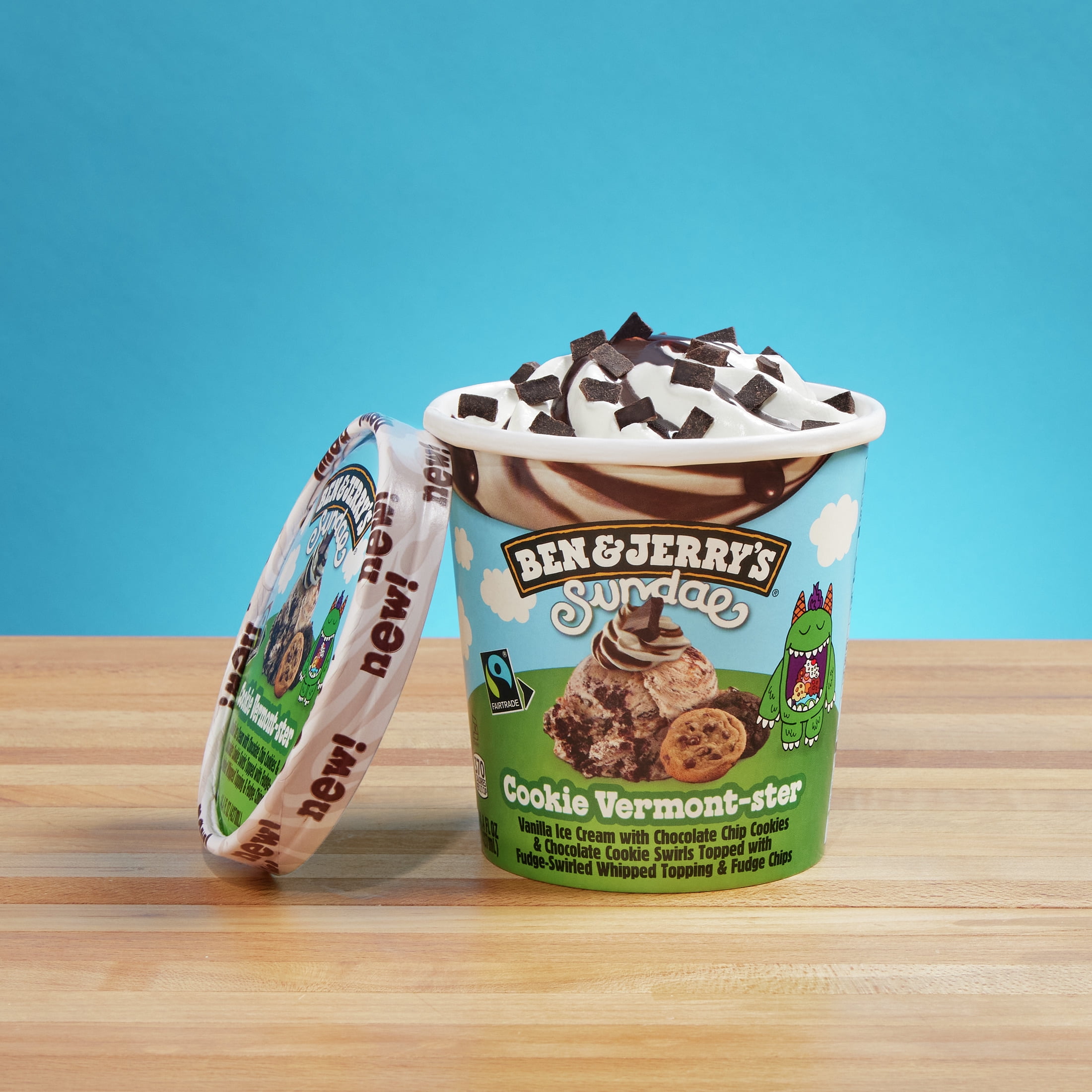 Ben & Jerry's Sundae Cookie Vermont-ster Sundae Vanilla Ice Cream, 14.4 oz