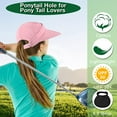 thumbnail image 7 of Ponytail Sun Hats for Women, 2 in 1 Zip-Off Uv Protection Wide Brim Beach Hat Sun Visors, 7 of 7