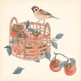 thumbnail image 2 of Wang, Melissa 20x20 Black Ornate Wood Framed with Double Matting Museum Art Print Titled - Basket with Fruit IV, 2 of 4