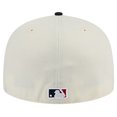 thumbnail image 4 of Men's New Era Cream Minnesota Twins Chrome 59FIFTY Fitted Hat, 4 of 6