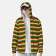 thumbnail image 2 of Balery Music Colors 1 Sudadera ligera de manga larga con capucha y protección solar UPF 50+ para hombre y mujer, ideal para pesca y running-Medium, 2 of 7