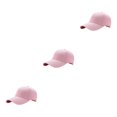 thumbnail image 3 of kurtrusly Sun Protection Baseball Cap Universal Size For Outdoor Adventures Universal Baseball Cap Polyester Outdoors Sun Cap pink 3Set, 3 of 6