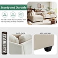 thumbnail image 5 of Harper & Bright Designs L Shaped Modular Sectional Sofa with Removable Storage Ottoman and 2 Hidden Cup Holders, 5 Seater Upholstered Couch for Living Room Apartment, Beige, 5 of 15