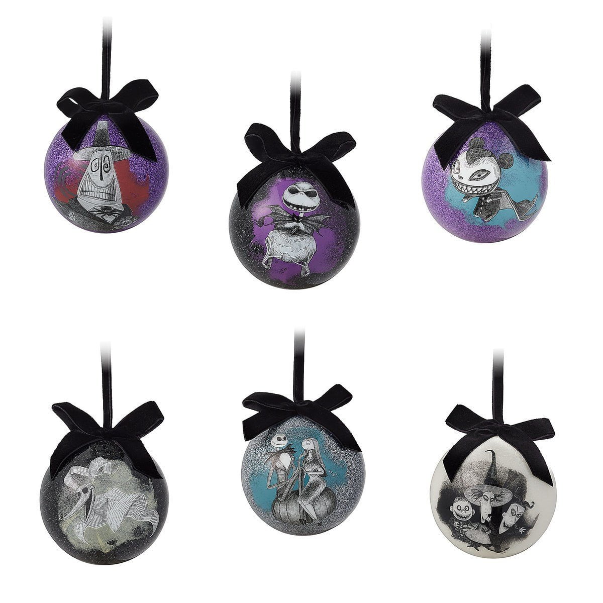 TIM BURTON/'S THE NIGHTMARE BEFORE CHRISTMAS TREE TOPPER BALL ORNAMENT SET NEW
