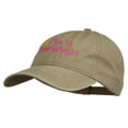thumbnail image 2 of I'm a Survivor Embroidered Washed Cap - Khaki OSFM, 2 of 5