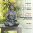 thumbnail image 3 of Alpine Corporation 15" Tall Indoor/Outdoor Meditating Buddha Statuary Décor, 3 of 10