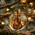 thumbnail image 3 of Musical Harmony Christmas Ornament Balls ,Handcrafted Keepsake Gift for Musicians,Band Members,2D Xmas Tree Clear Ball Decorations with Guitar,Piano,Violin Saxophone Musical Tree Decoration, 3 of 9