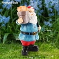 thumbnail image 7 of Christmas Garden Gnome Statue with Solar LED Lights | Festive Outdoor Decor, 7 of 7