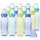 thumbnail image 1 of Botellas Evenflo Feeding Classic de plástico con cuello estándar tintadas para bebé, infante y recién nacido - Azul turquesa/verde/azul, 8 onzas (paquete de 12), 1 of 3