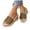 Black, variant on Women's Colorful Woven Wedge Sandal Espadrilles Open Toe Platform Mules Stylish Lightweight Dress Slides Beige Size 7