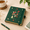 Deep Green-Square-Dotted, variant on Green Square-Dotted 8x8 Inch Hardcover Journal Notebook with 160 Pages