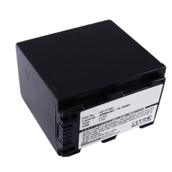 Batteries N Accessories BNA-WB-L9181 Digital Camera Battery - Li-ion, 7.4V, 2200mAh, Ultra High Capacity - Replacement for Sony NP-FH90 Battery