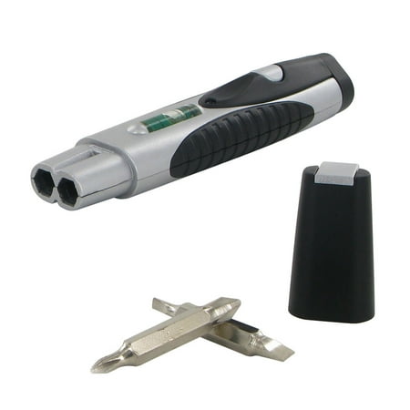 Deluxe 3 in 1 Pocket Multi Tool- Level, Flashlight & Interchangeable