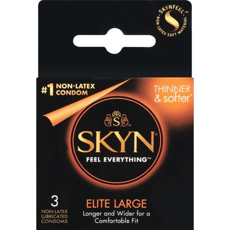 SKYN  Elite Large Non-Latex Condom  3 Count