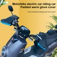 thumbnail image 5 of Motorcycle Handlebar Muffs Hand Protector Covers Hands Warmer Mitts Thermal Lining Hand Muffs Handlebar Gloves Windproof, 5 of 8
