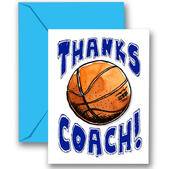 Play Strong 3-Pack Thanks Basketball Coach Sports Powercards - Greeting Cards Awesome for Team Parties - Your Coaches Will Love 'Em!
