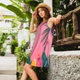 thumbnail image 2 of KLL Summer Fruits And Sunglasses Pattern Womens Summer Dresses 2025,Loose Round Neck Sleeveless Sundresses Tank Dresses with Pockets, 2 of 7