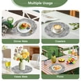 thumbnail image 6 of VCVCOO Set of 4 Placemat Round Braided Placemats 15 inch Table Mats for Dining Table Gray Woven Heat Resistant Place Mats, 6 of 12