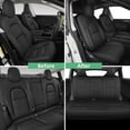 thumbnail image 2 of AOMSAZTO Seat Covers Leather Fit for Tesla Model 3 2017-2023 Full Seat Car Seat Covers Faux Leather Seat Cover Waterproof Seat Cushion Protector (Black), 2 of 7
