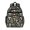 Mushroom and Berry Black Pattern, variant on Mushroom and Berry Black Pattern Cute School Backpack Bag for School with Padded Back and Adjustable Shoulder Straps 15.25"x11.5"x5.25"