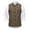 Coffee, variant on FRSASU Men's Vest Herringbone Height Collar Single Button Solid Waistcoat Wedding Groom Banquet Party Suit Vest Wine