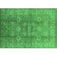 thumbnail image 1 of Ahgly Company Indoor Rectangle Oriental Emerald Green Traditional Area Rugs, 5' x 7', 1 of 4