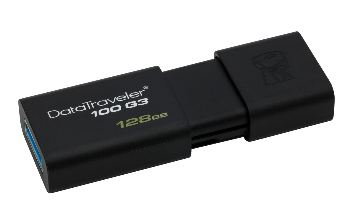 Kingston DataTraveler 100 G3 128GB, USB 3.0 / 2.0 backward compatible, 130MB/s Read, 10MB/s Write (DT100G3/128GB) - image 2 of 4