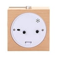 thumbnail image 2 of Shisuyan Wood Desk Clock Beige 1Pcs 3.9X3.8X1.6In, 2 of 9