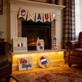 thumbnail image 4 of Patriotic Wooden Americanas Decor, 4th of July Independence Day Tabletop Signs, USA Flag Themed Home Ornament, Memorial Day Mantel Shelf Decor, Wooden Craft Set, 4 of 6