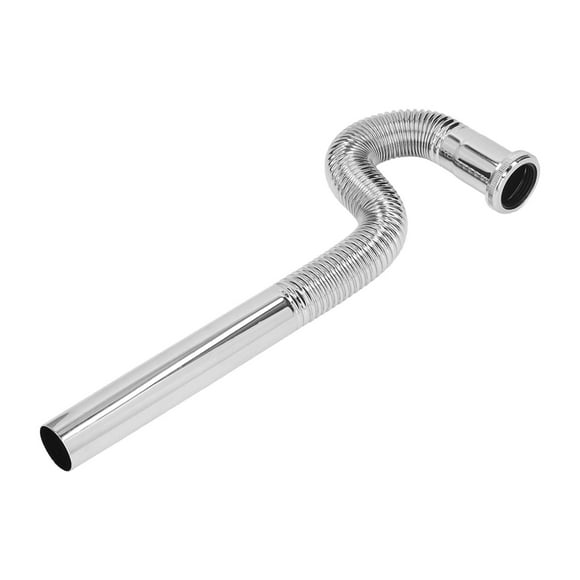 P Trap Tubing, Corrugated Easy To Install Flexible P Trap Pipe G1-1/4in for Bathroom
