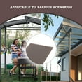 thumbnail image 7 of Aoodor  6Pcs 62'' (W) x 28'' (L) x 0.2'' Polycarbonate Gazebo Proof Panels,  Waterproof UV Protected Reinforced Sheets, Outdoor Garden and Gazebo Covering, Twin-Wall Bronze Sheets, 7 of 7