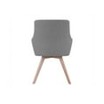 thumbnail image 4 of Lorell Gray Flannel Guest Chair with Wood Legs - Four-legged Base - Gray - 25.1" Width x 24.8" Depth x 35" Height LLR685, 4 of 6