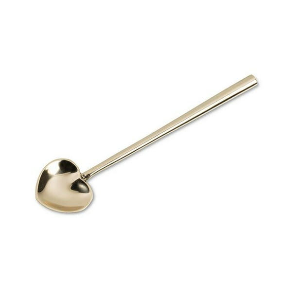 Abbott Collection AB-36-SWEET-GOLD 5.5 in. Stainless Steel Heart Spoon, Gold - Small