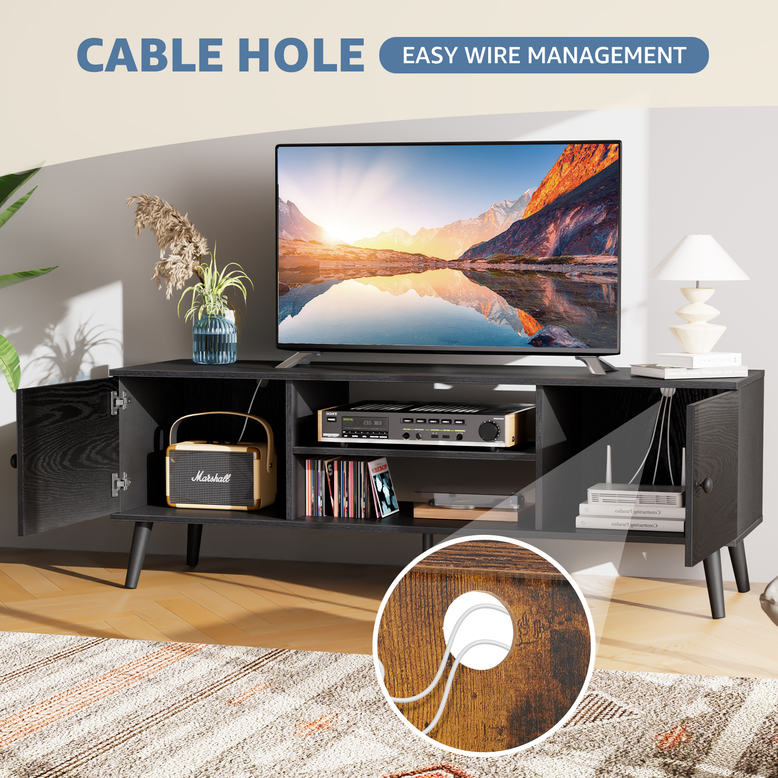 edx Mid-Century TV Stand for 55-60 Inch TVs photo 8
