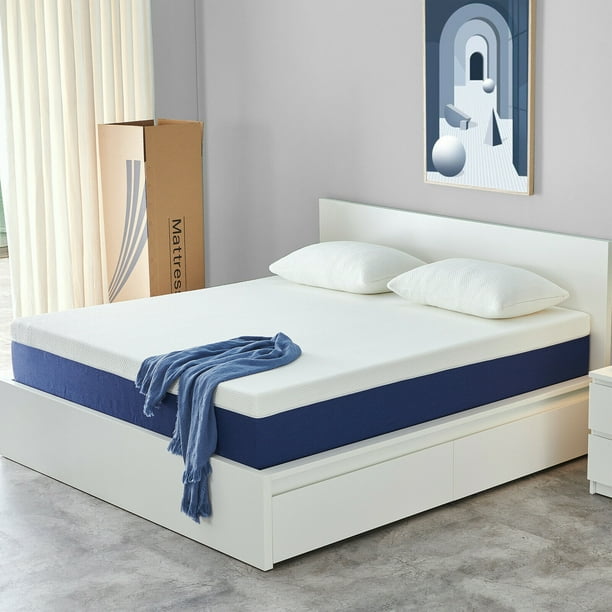 Molblly 10 inch Full Size Medium CoolingGel Memory Foam Mattress in a