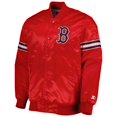 thumbnail image 2 of Men's Starter Red Boston Red Sox Pick & Roll Satin Varsity Full-Snap Jacket, 2 of 4