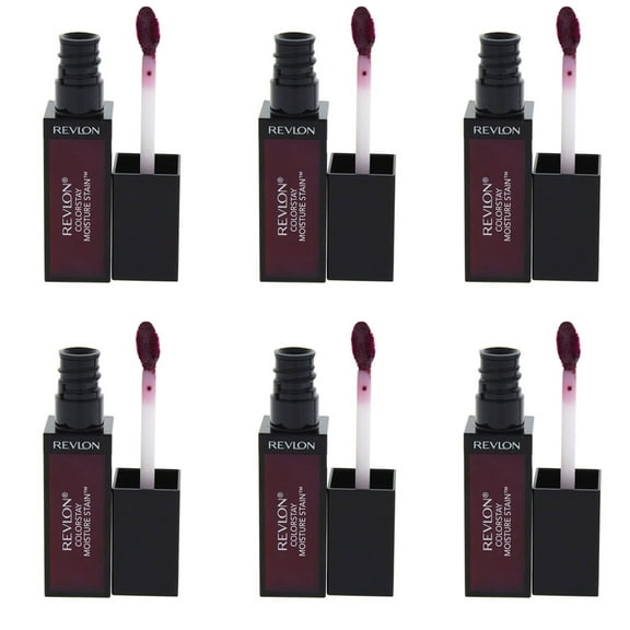 Pack of (6) Revlon ColorStay Moisture Stain, Parisian Passion/005, 0.27 Fluid Ounce