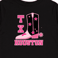 thumbnail image 4 of Inktastic Houston Texas Cowgirl Girls Long Sleeve Toddler T-Shirt, 4 of 5