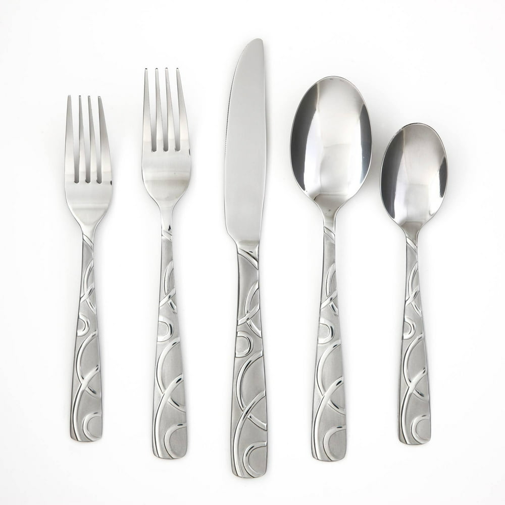 Cambridge Silversmiths Conquest Sand Buffet Flatware Set, 45 Piece