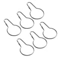 thumbnail image 4 of Cateissary 20 piezas anillos de gancho de cortina Clip colgante de cortina de Metal para varillas de ducha de baño rodillo deslizante accesorios para el Type2 Cateissary HA000642-00B, 4 of 6
