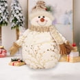 thumbnail image 5 of Steadline Cotton Snowman Figurine with Scarf - Cute Christmas Doll Ornament for Home Tabletop Decoration and Warm Winter Holiday Gift, 5 of 7