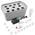 thumbnail image 1 of Sistema hidropónico de 11 agujeros para cultivo de plantas y flores, caja de cultivo sin suelo de 110V (enchufe gris de EE. UU.), 1 of 8