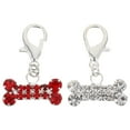 thumbnail image 1 of Miangastore 2Pcs Pet Collar Pendants Decorative Rhinestone Pendants Lovely Hanging Pendants, 1 of 9