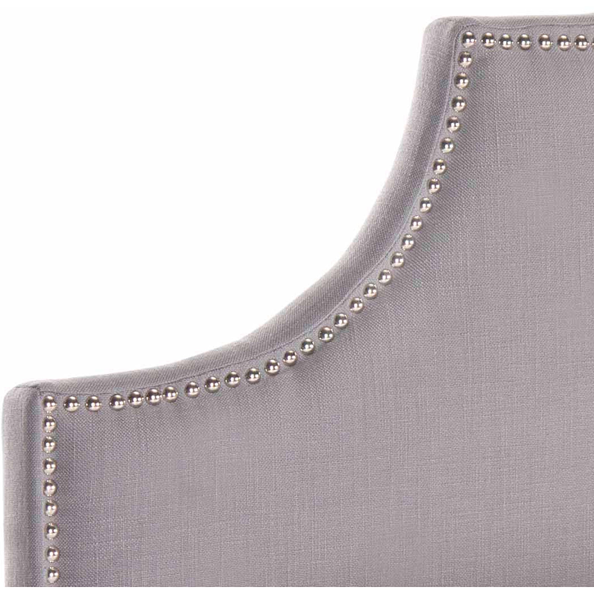 Safavieh Hallmar Classic Elegant Upholstered Headboard, Full, Arctic Grey