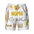 thumbnail image 4 of Lsque Mens Swim Trunks Home Cooking Pattern - Bathing Suit Compression Liner - Beach Swim Shorts Swimwear - (S-3XL) - Stretch Quick Dry -XX-Large, 4 of 9